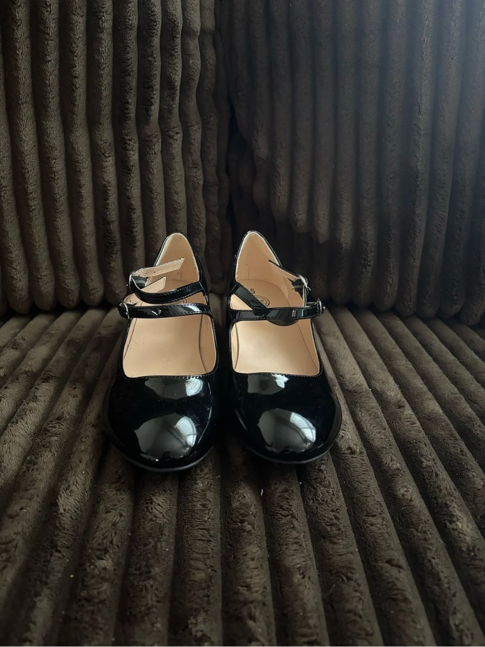 Girls Black Patent Mary Jane Shoes